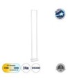 GLOBOSTAR® CORNELIE 60464 Μοντέρνο Επιδαπέδιο Φωτιστικό LED 24W 2640lm 200° AC 220-240V IP20 Ρυθμιζόμενο Λευκό CCT με Χειριστήριο από 2700K έως 6000K - Lumileds SMD Chip - Λευκό Ματ - Μ26 x Π16 x Υ153cm - 3 Χρόνια Εγγύηση